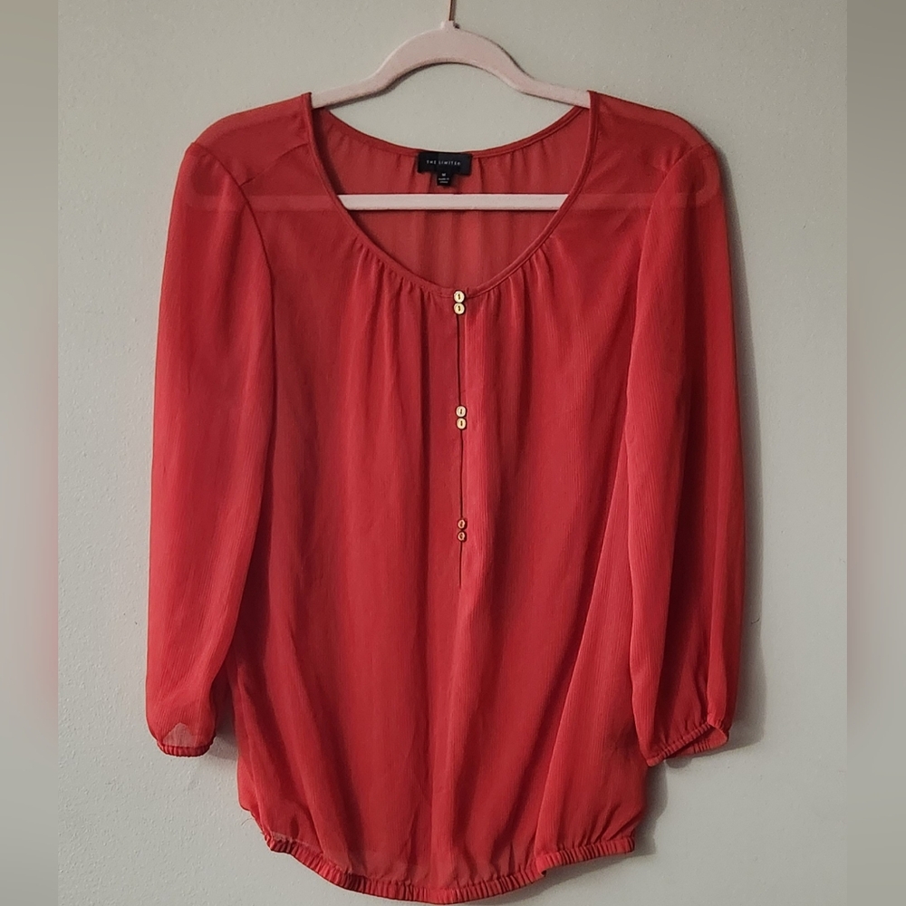 The Limited- Sheer Blouse Size M